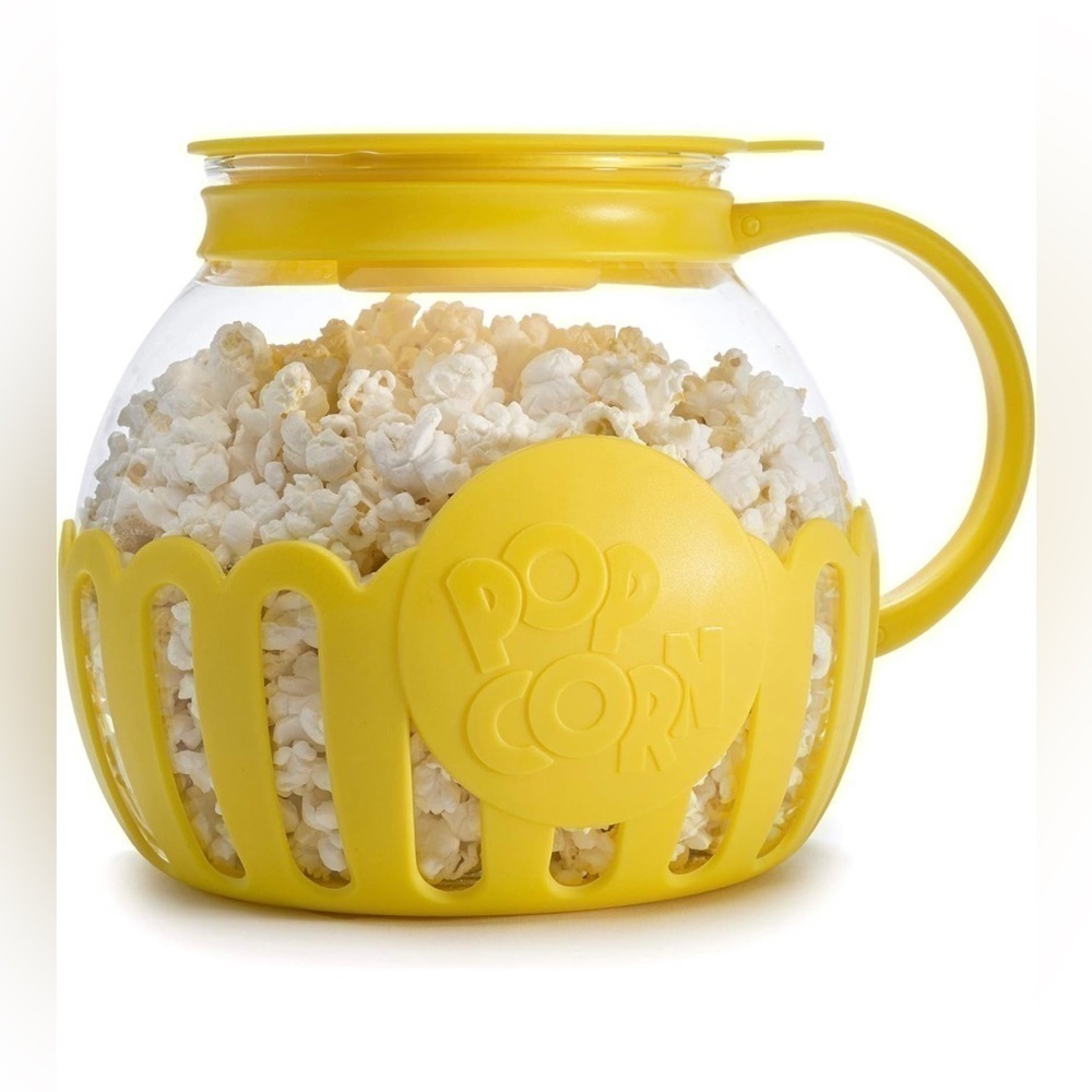 Ecolution Patented Micro-Pop Microwave Popcorn Popper Temperature Safe Glass